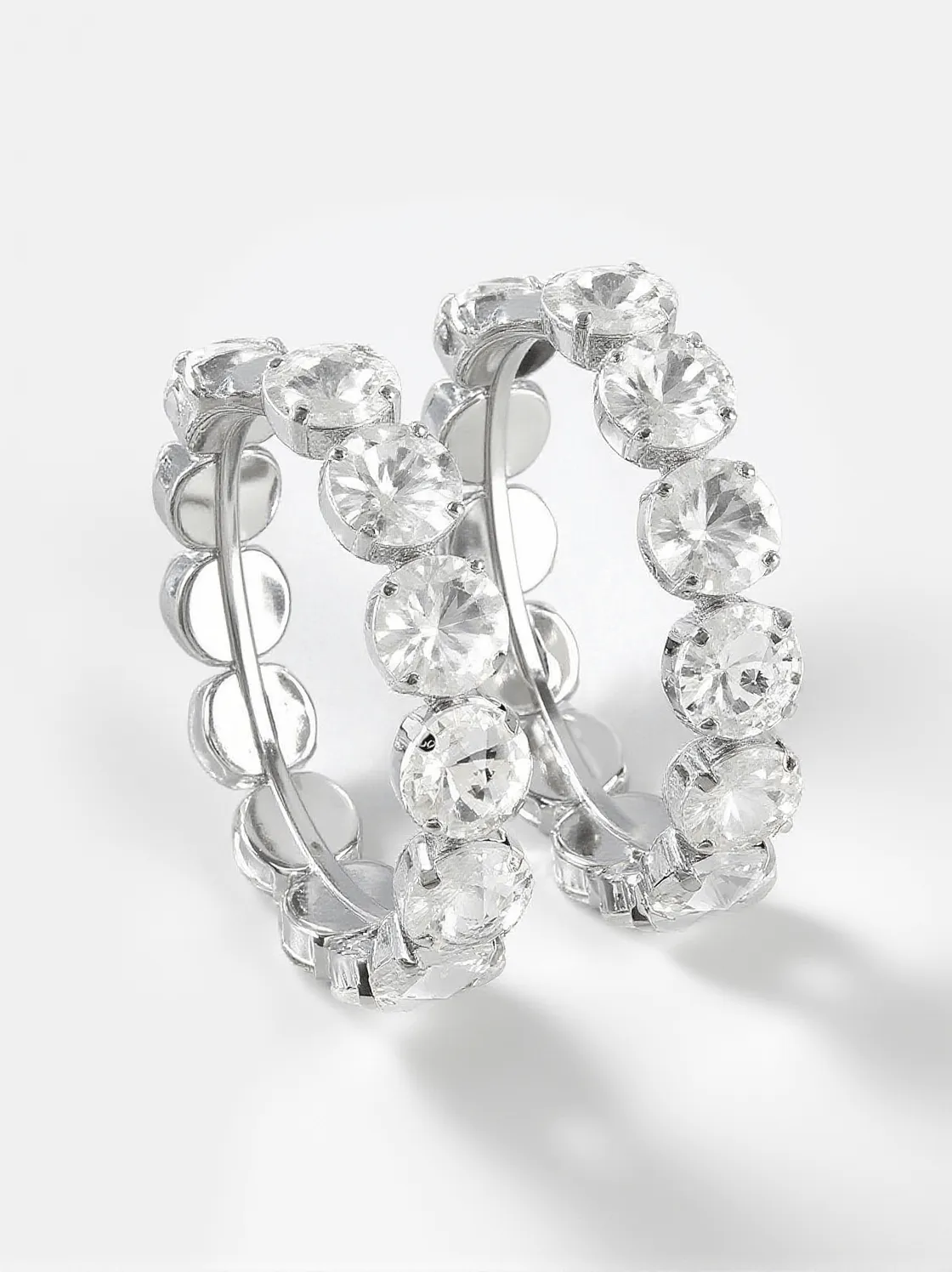 Terra Diamante Hoop Earrings