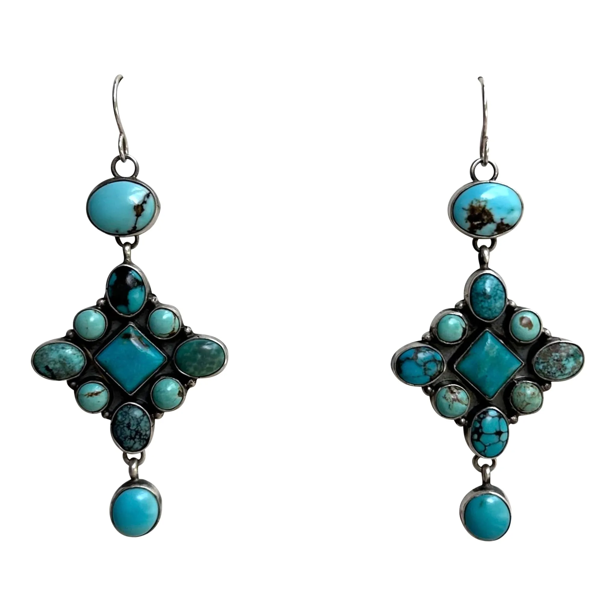 The Blue Tide Turquoise Earrings by Annie Hoskie