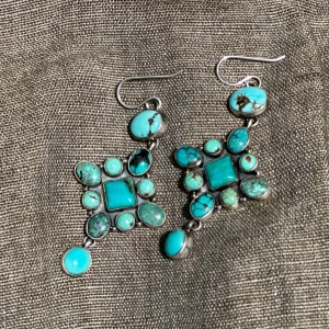 The Blue Tide Turquoise Earrings by Annie Hoskie