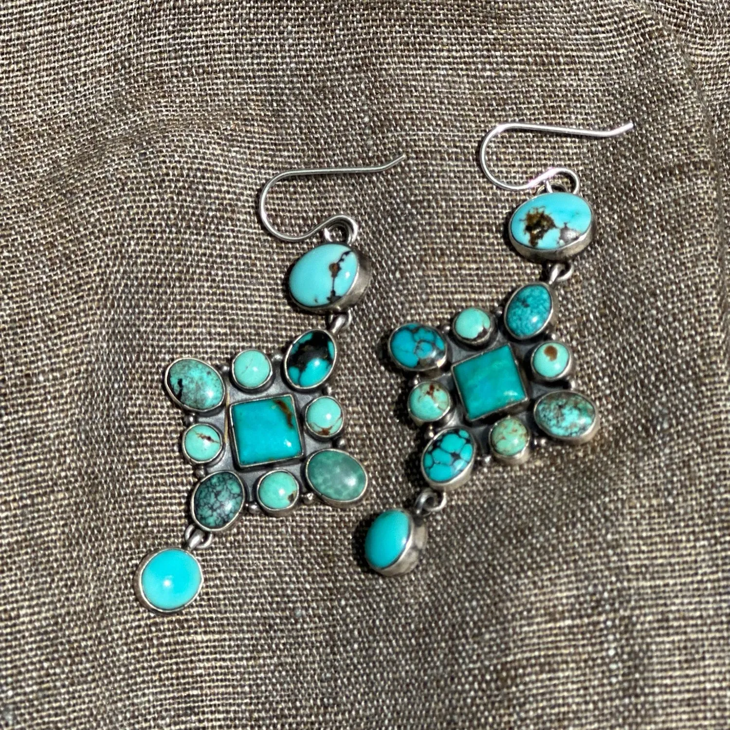 The Blue Tide Turquoise Earrings by Annie Hoskie