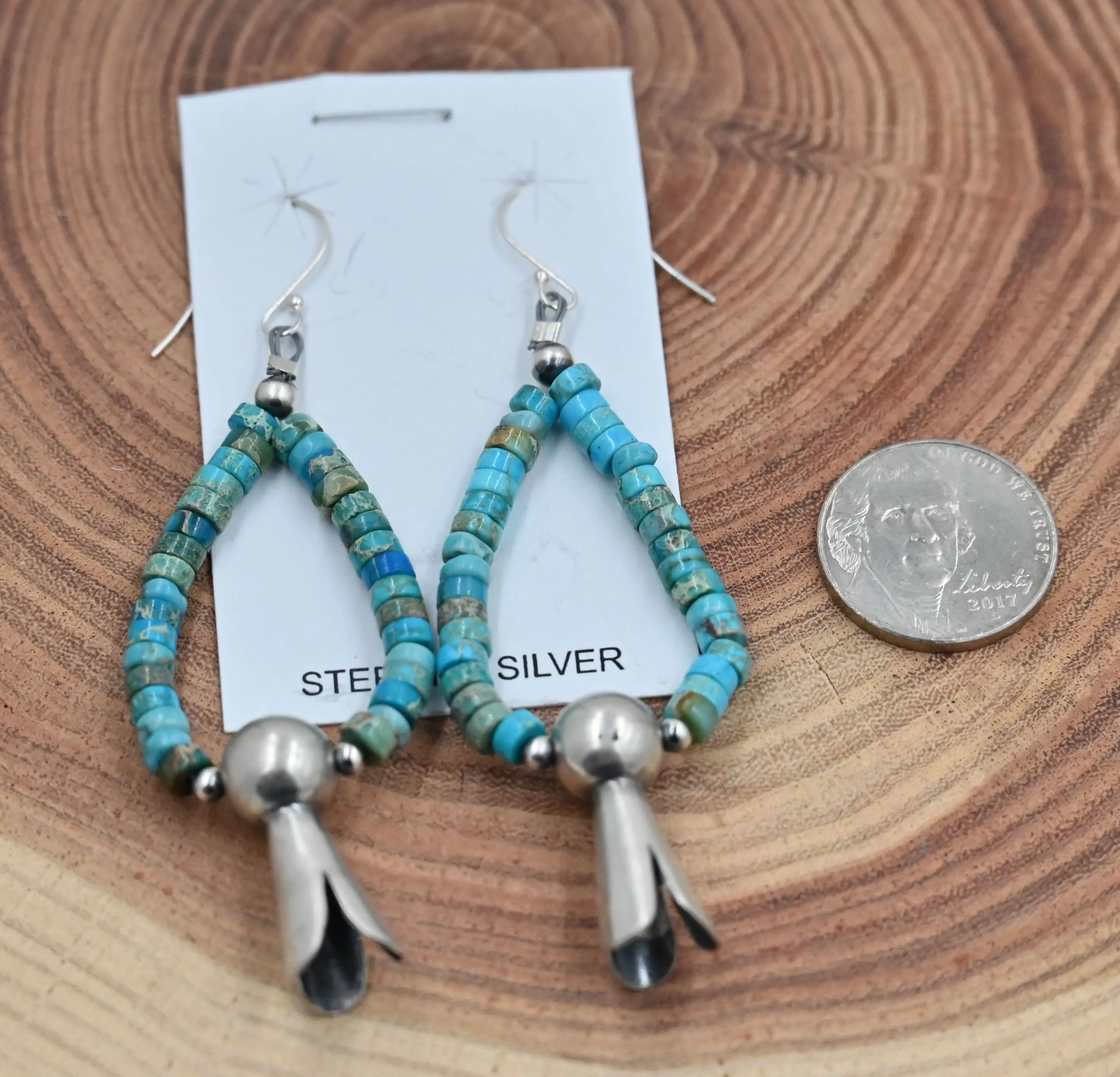 The Daisy Turquoise Hoop Earrings