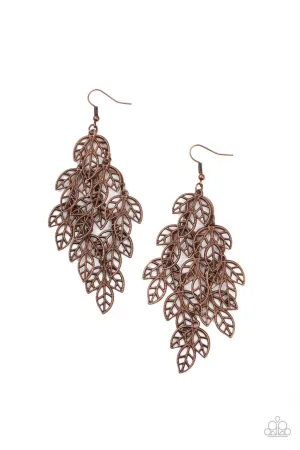 The Shakedown Copper Paparazzi Earrings