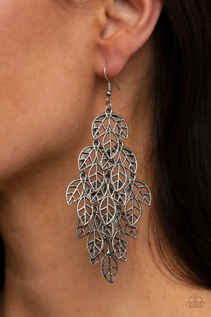 The Shakedown Silver Paparazzi Earrings