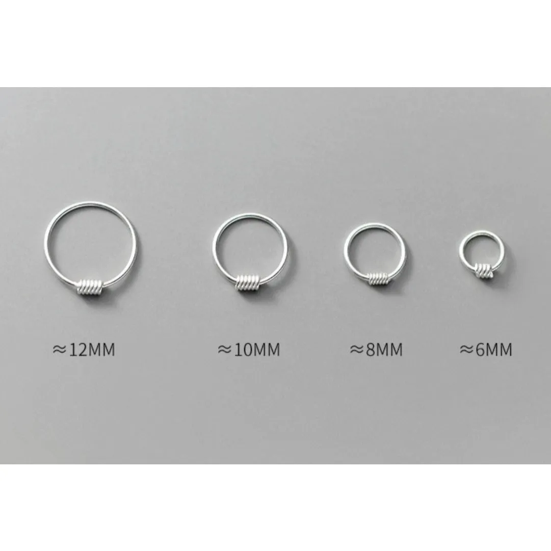 Thin Hoop Earrings - SH007