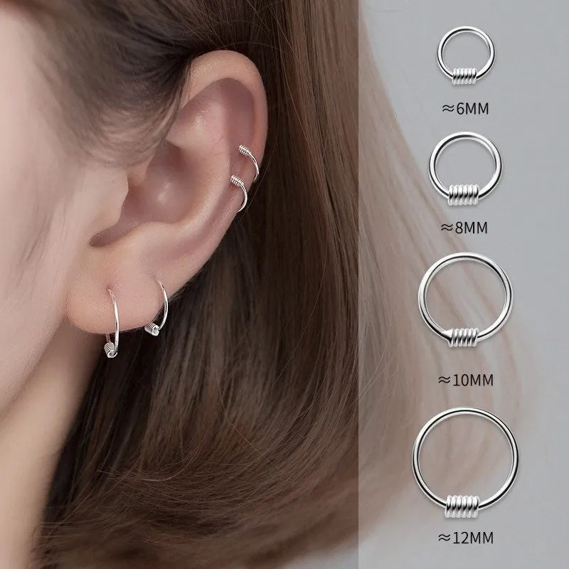 Thin Hoop Earrings - SH007