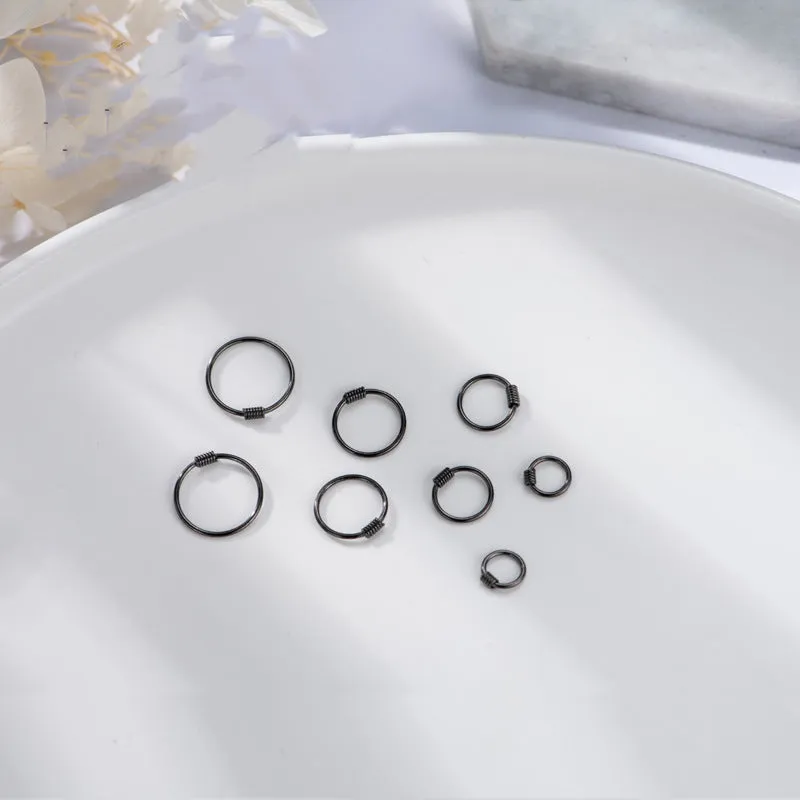 Thin Hoop Earrings - SH007