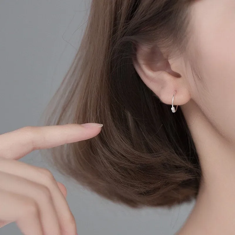 Thin Hoop Earrings - SH007