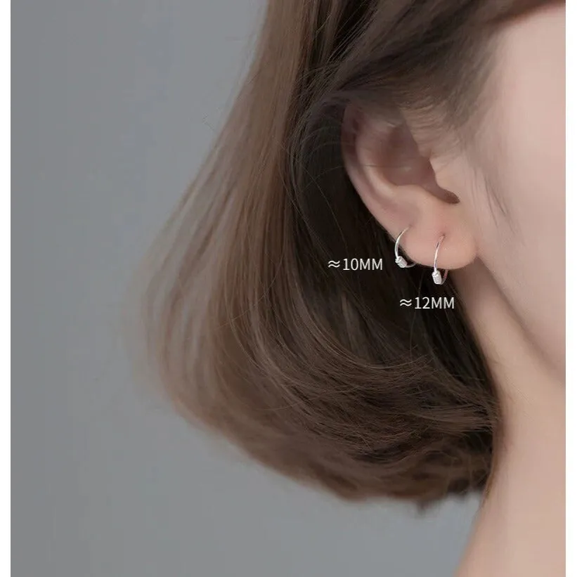 Thin Hoop Earrings - SH007