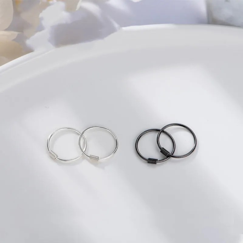 Thin Hoop Earrings - SH007