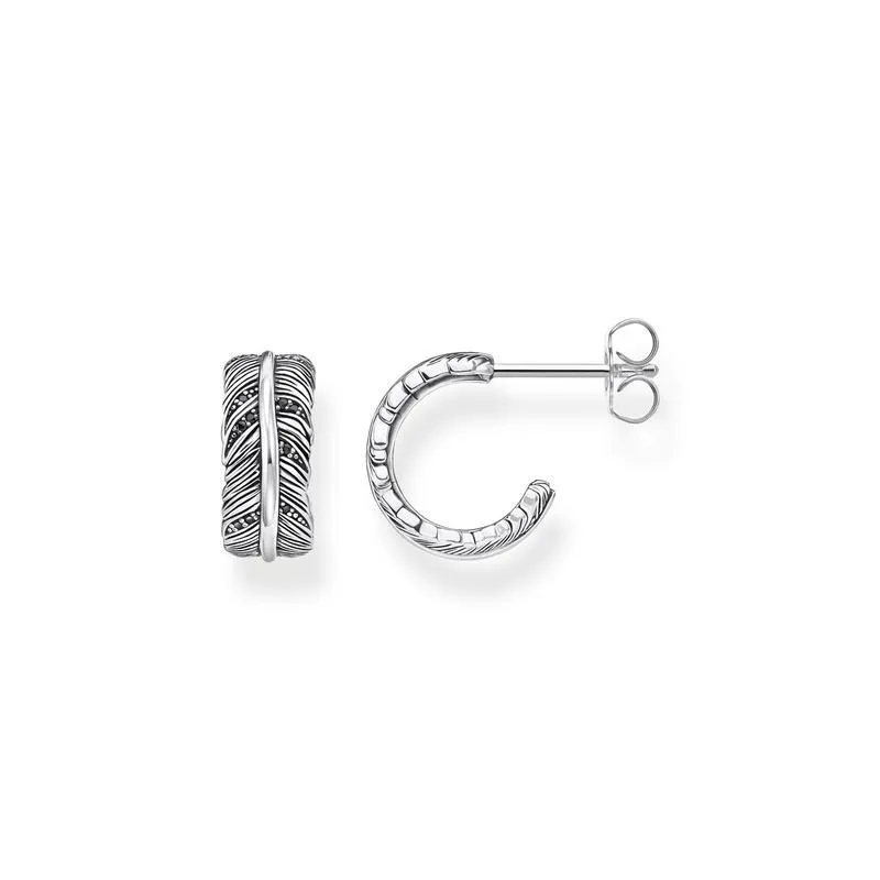 Thomas Sabo hoop earrings feather