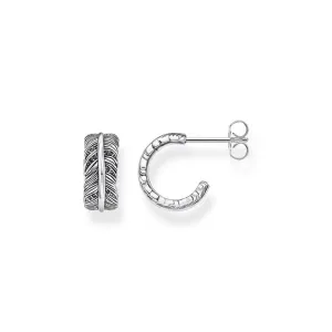 Thomas Sabo hoop earrings feather
