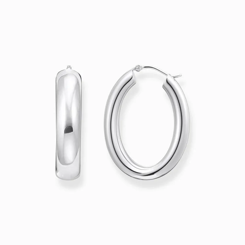 Thomas Sabo Silver Big Chunky Hoop Earrings
