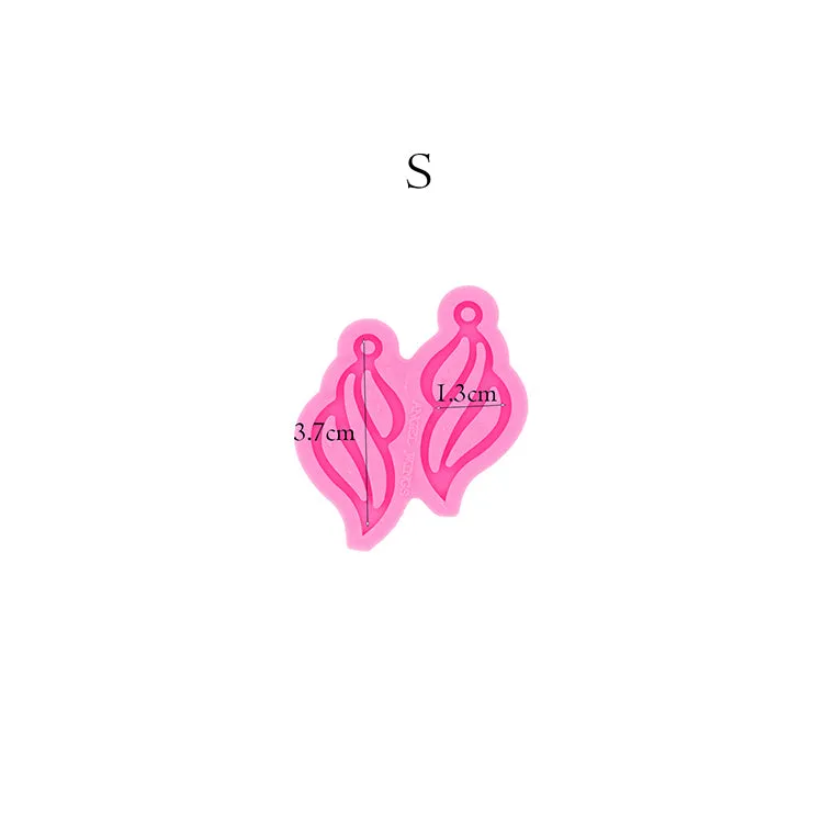 Three Spiral Tassel Earrings Earrings Silicone Mold