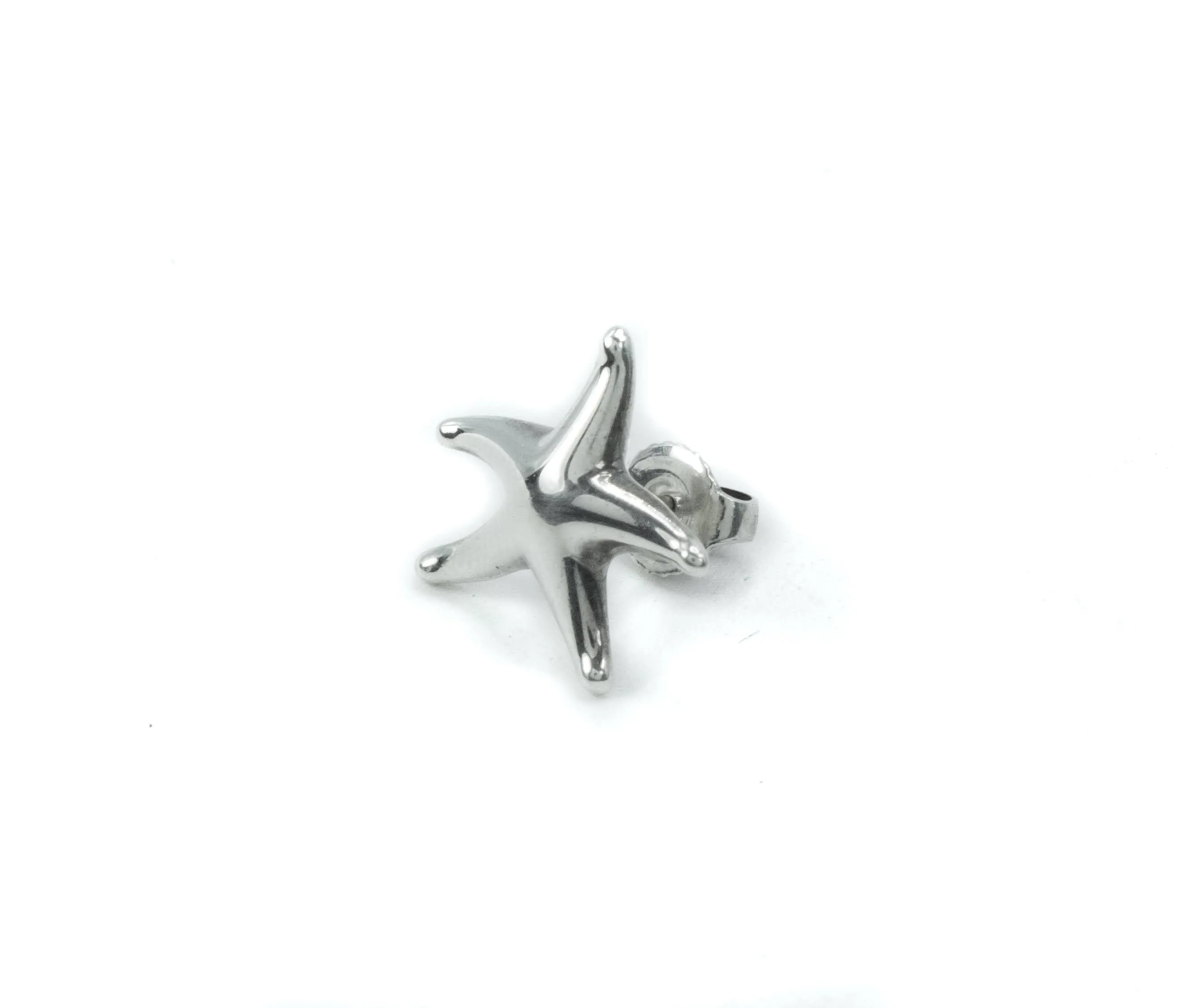 Tiffany & Co Elsa Peretti Starfish Sterling Silver Stud Earrings