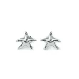 Tiffany & Co Elsa Peretti Starfish Sterling Silver Stud Earrings