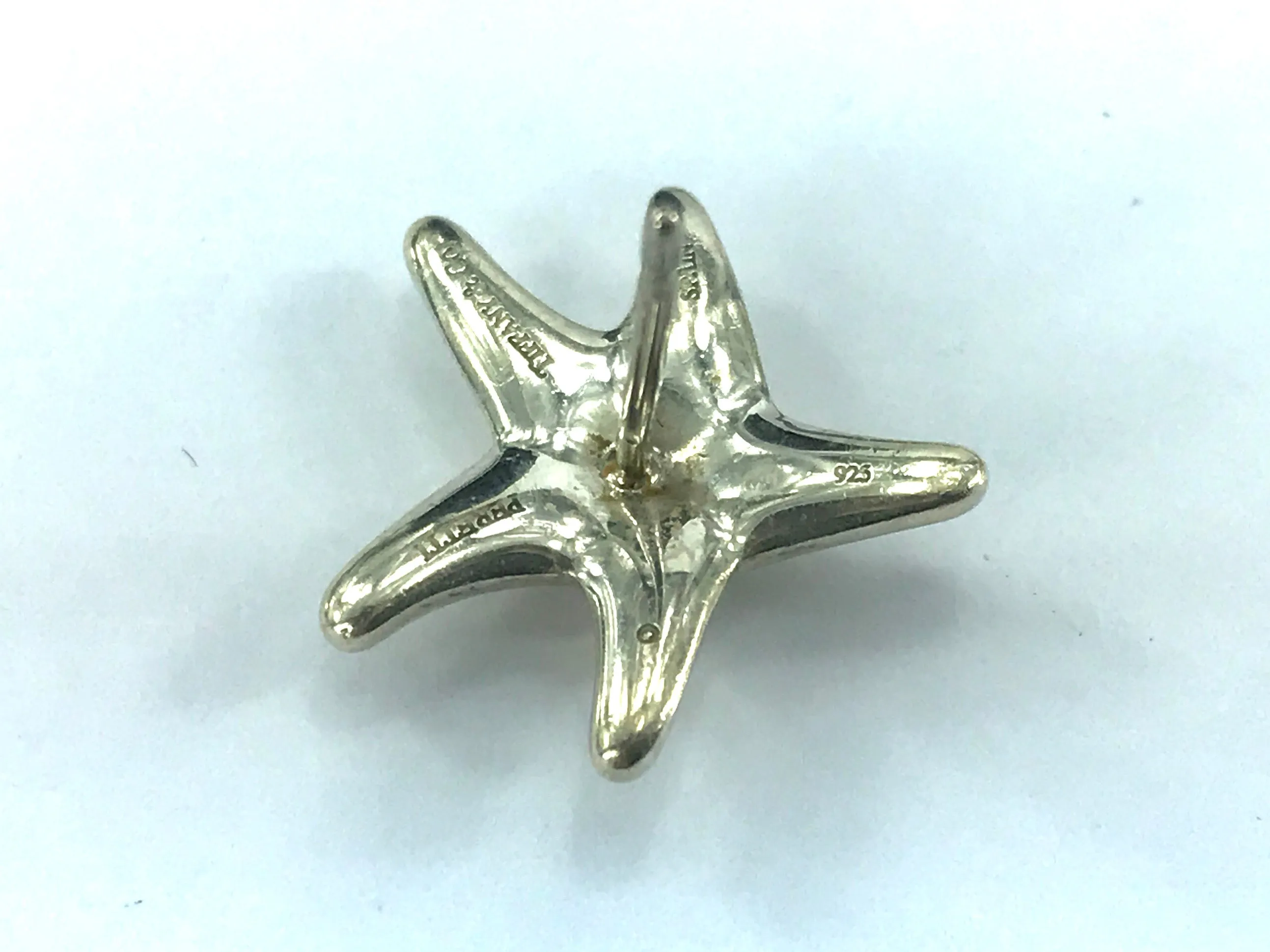 Tiffany & Co Elsa Peretti Sterling Silver Starfish Earrings