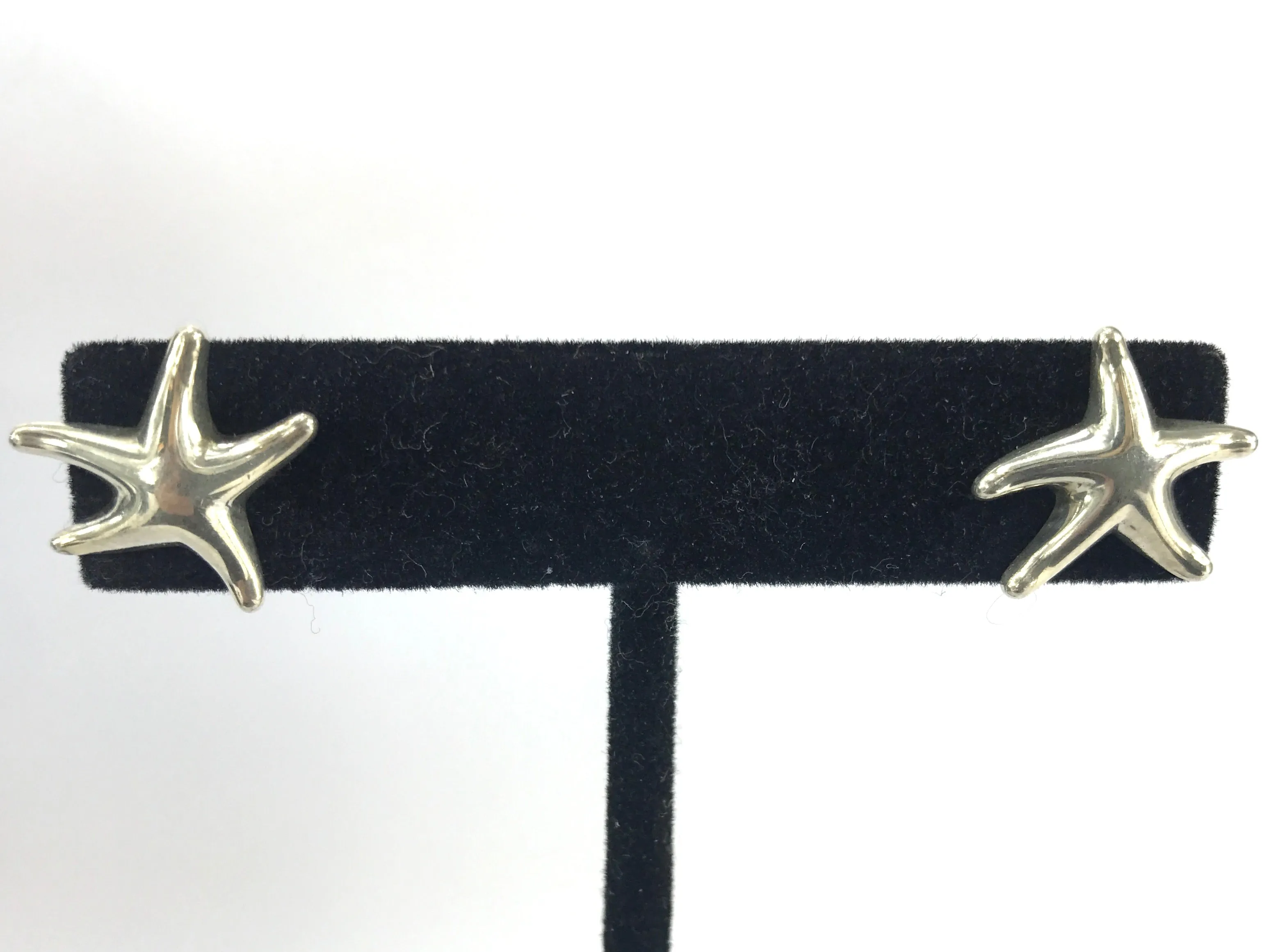Tiffany & Co Elsa Peretti Sterling Silver Starfish Earrings