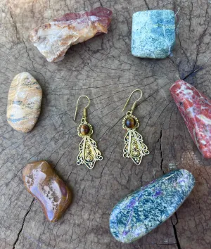 Tigers Eye Earrings