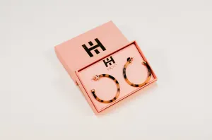 Tortoise Shell Hoo Hoops