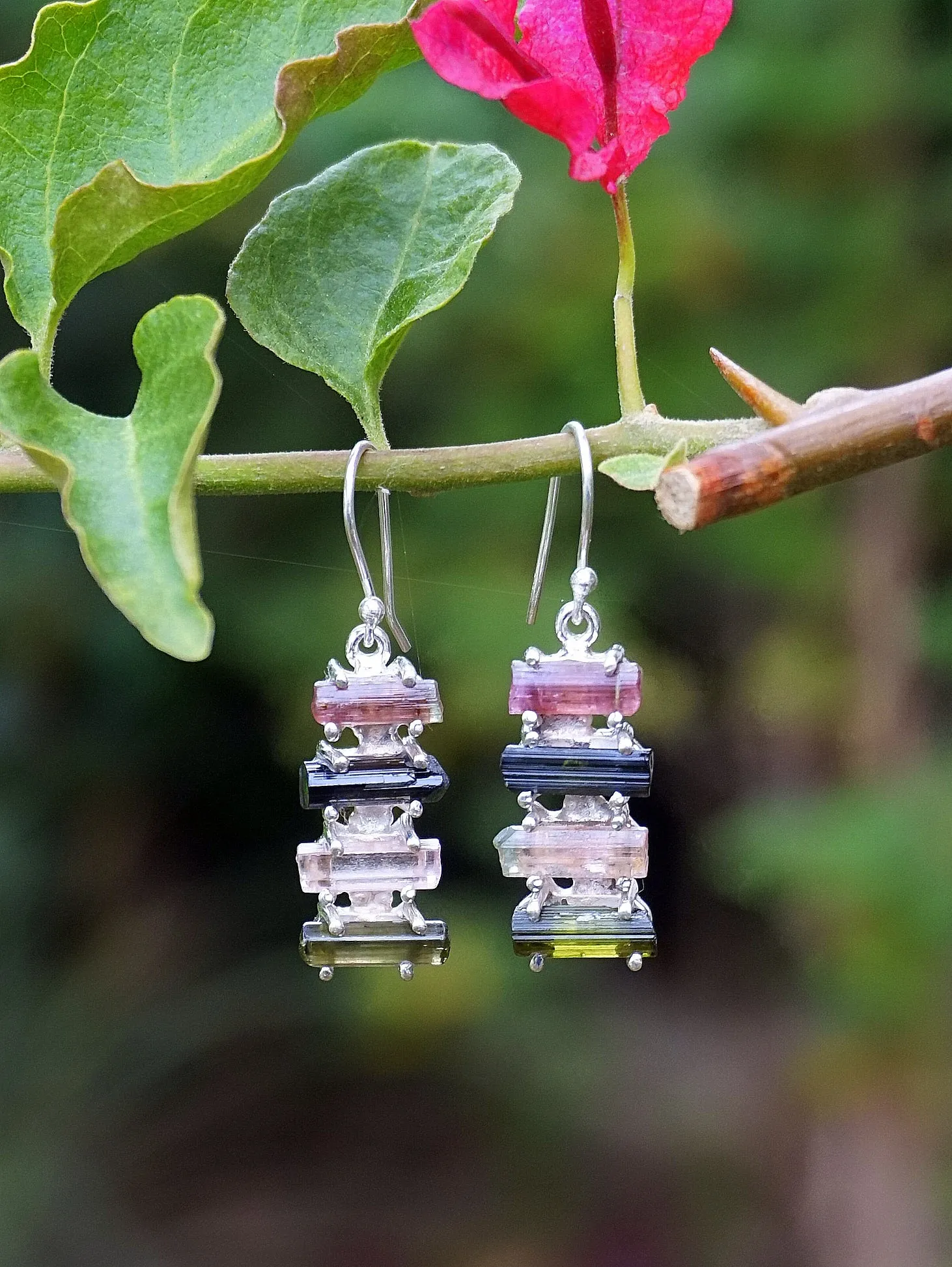 Tourmaline Crystal Earring Set 3