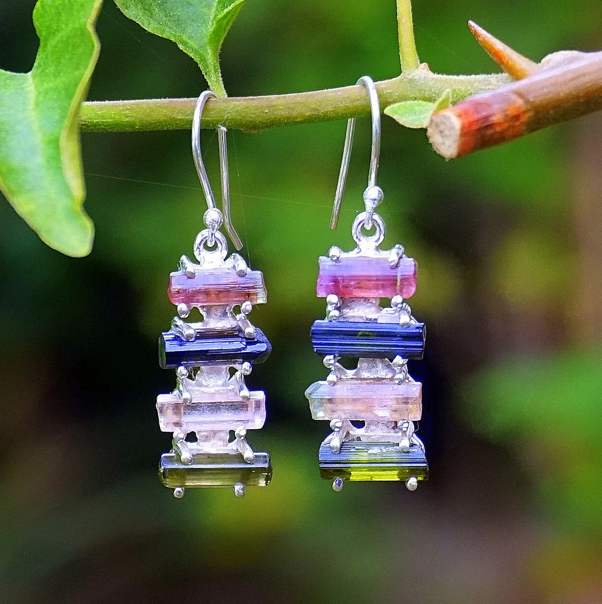 Tourmaline Crystal Earring Set 3