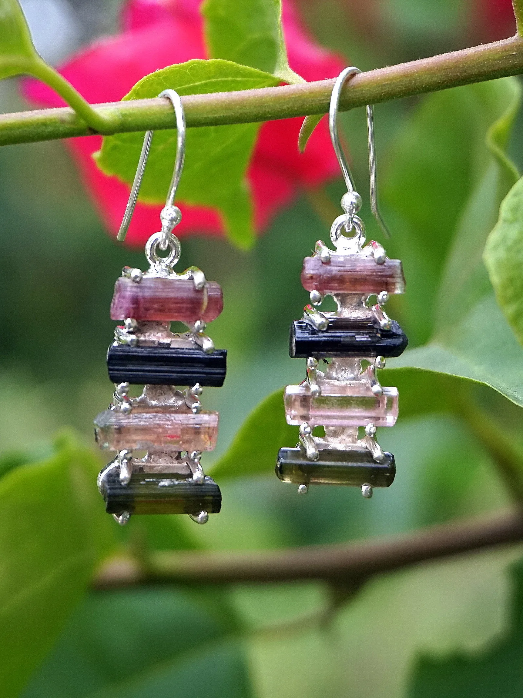 Tourmaline Crystal Earring Set 3