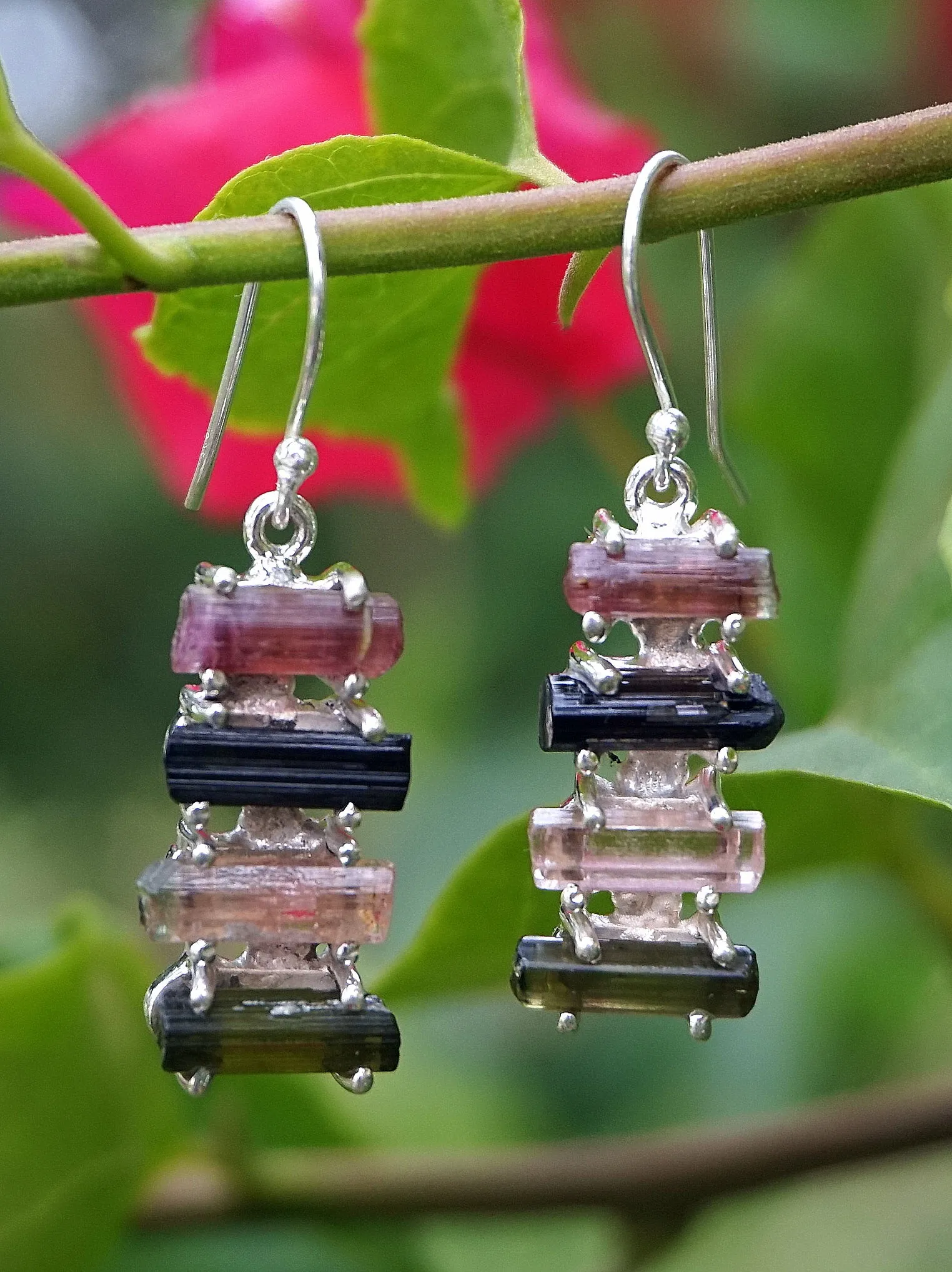 Tourmaline Crystal Earring Set 3