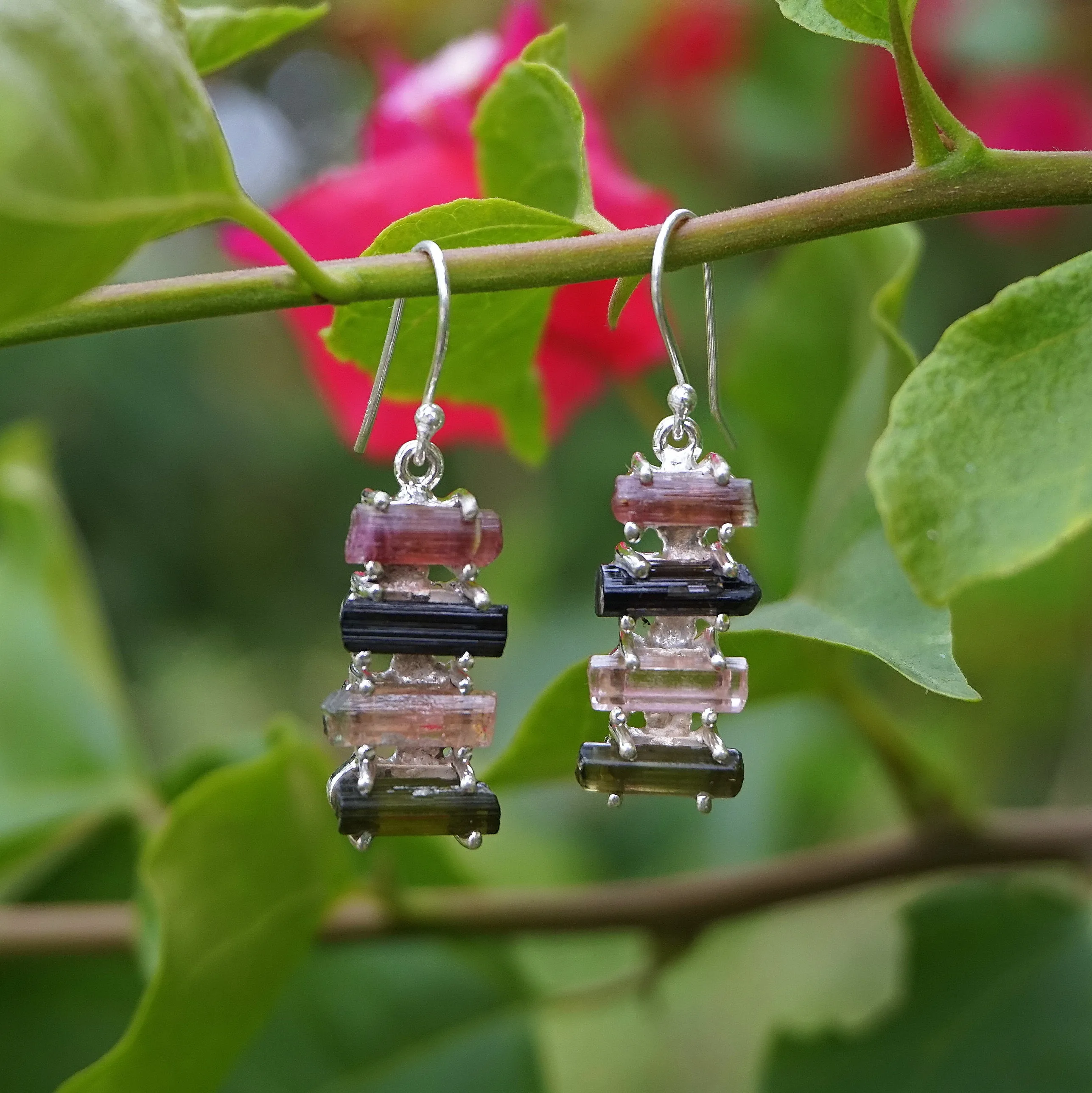 Tourmaline Crystal Earring Set 3