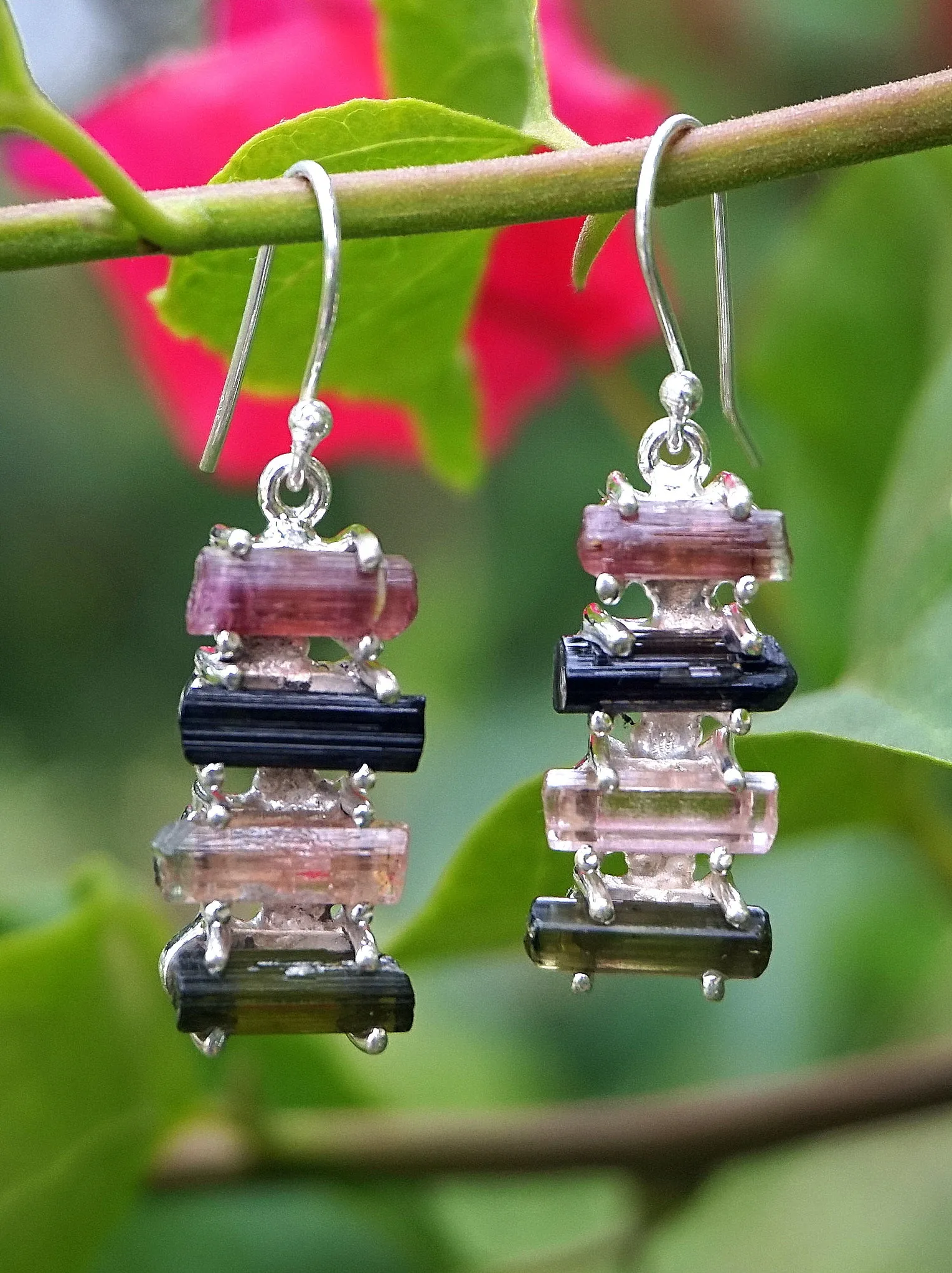 Tourmaline Crystal Earring Set 3