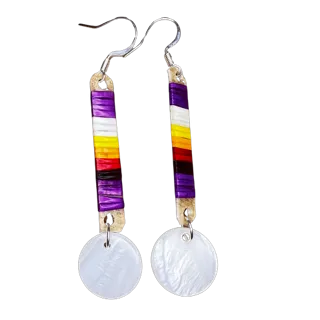 TRC Quill & Abalone Earrings