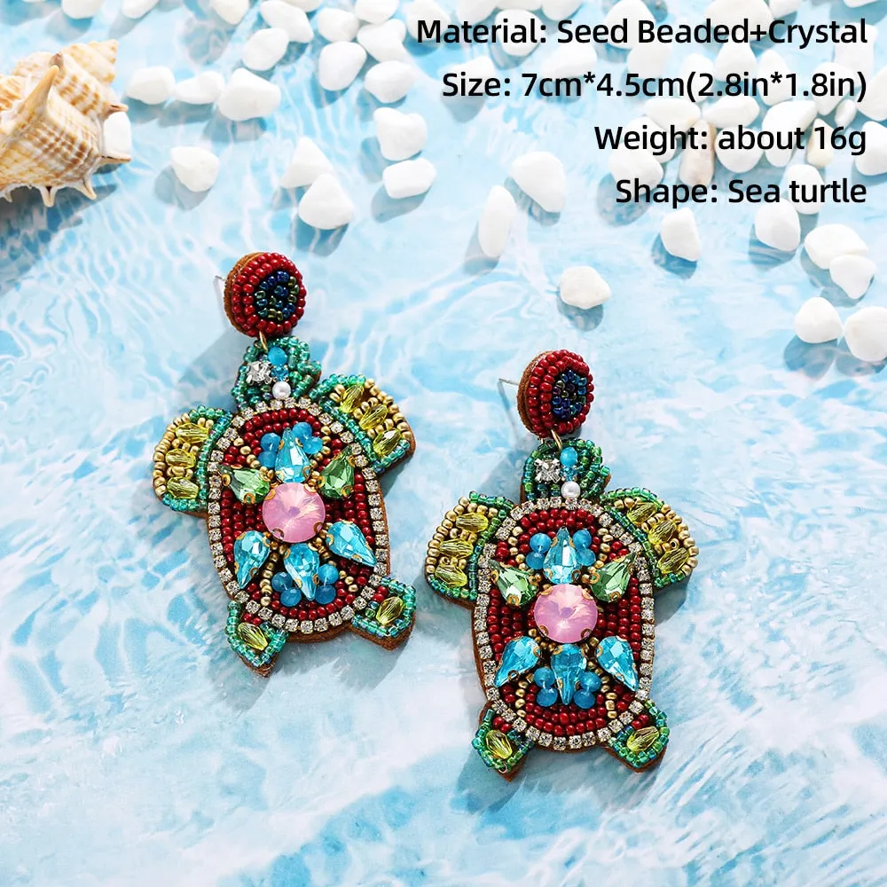 Trendy Boho Beach-inspired Dangle Earrings
