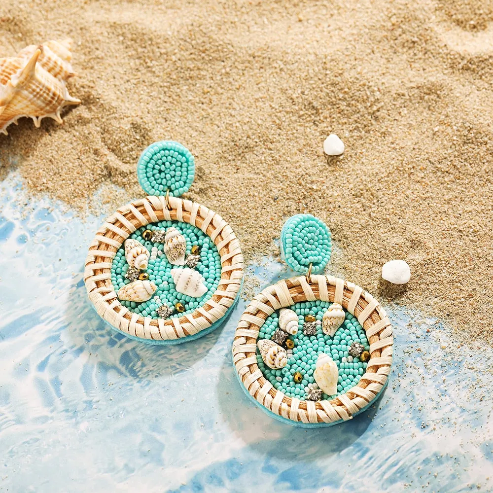 Trendy Boho Beach-inspired Dangle Earrings