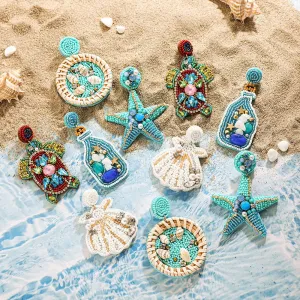Trendy Boho Beach-inspired Dangle Earrings