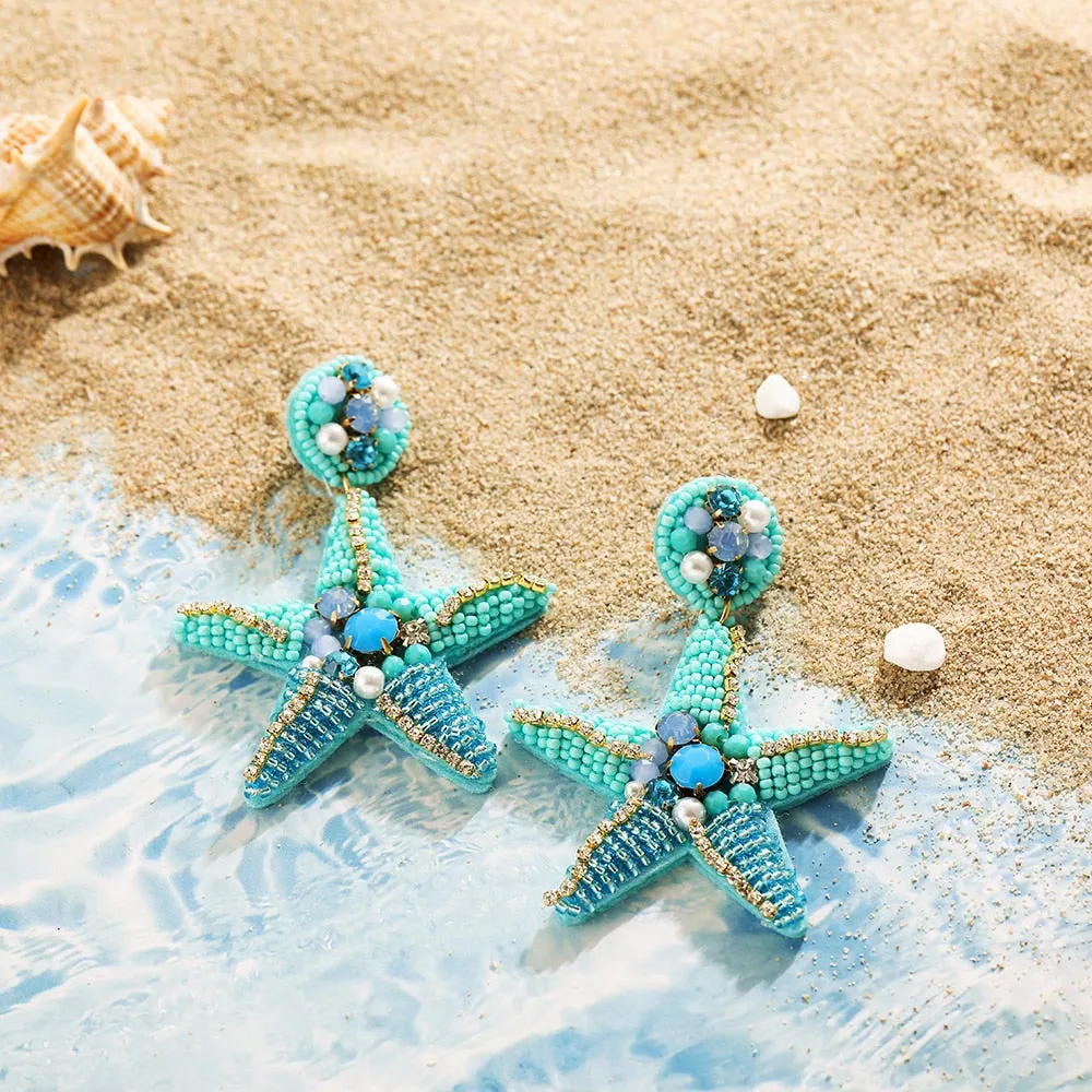 Trendy Boho Beach-inspired Dangle Earrings