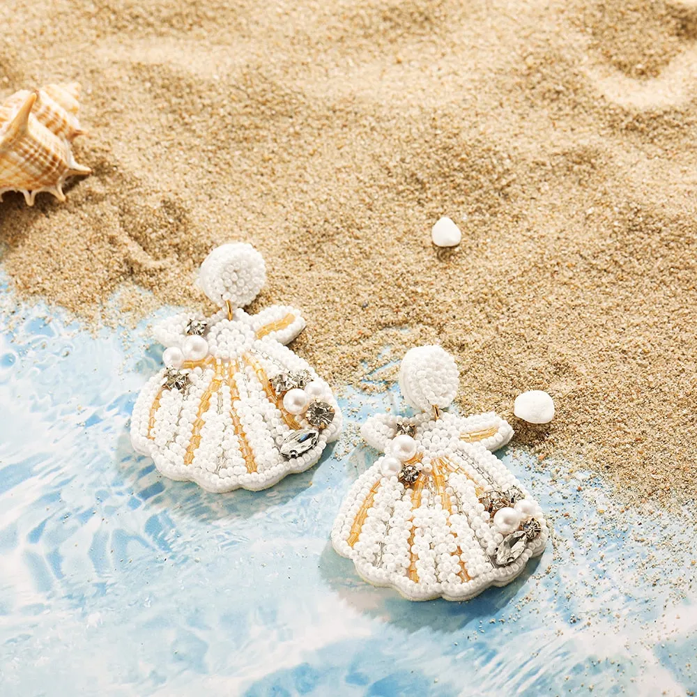 Trendy Boho Beach-inspired Dangle Earrings