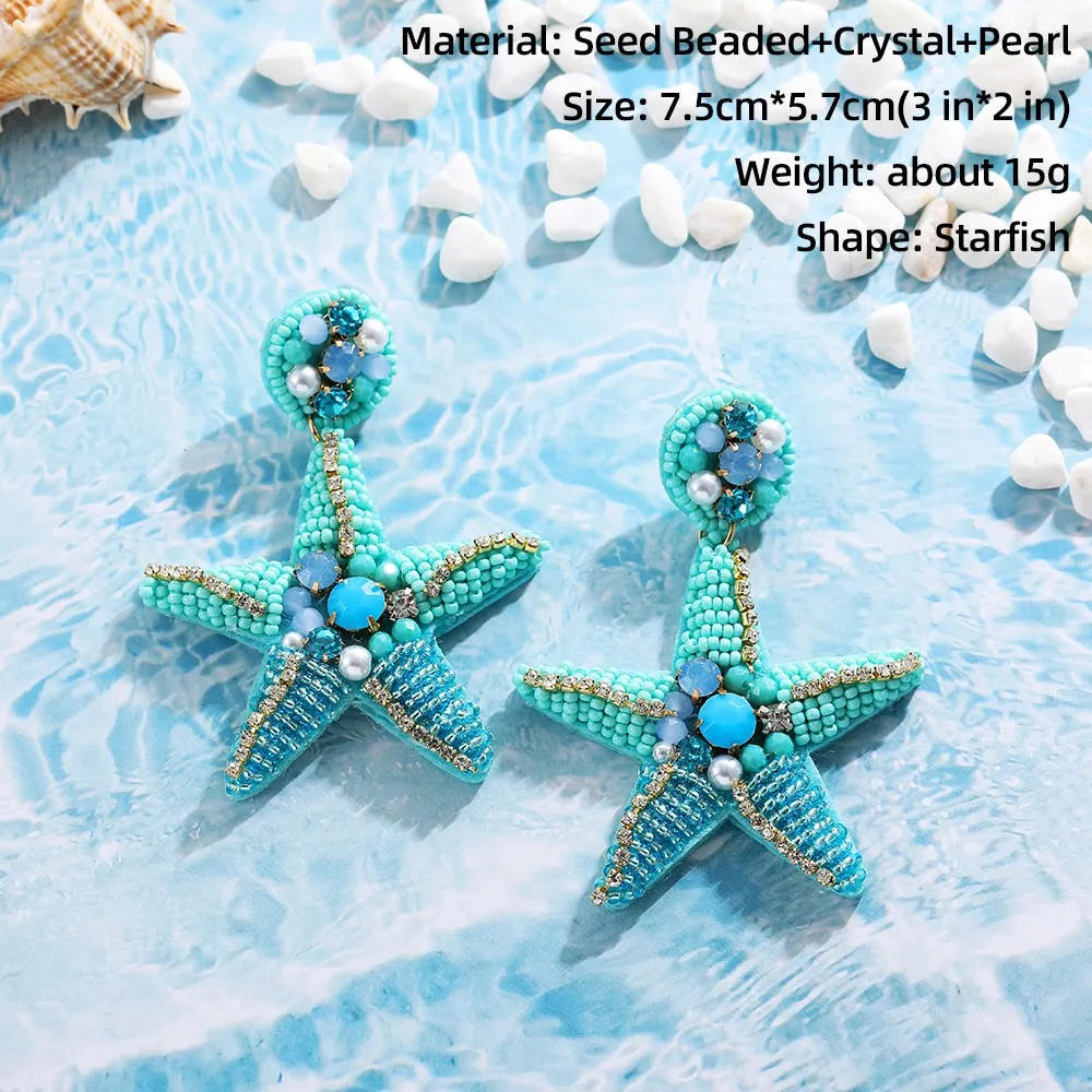 Trendy Boho Beach-inspired Dangle Earrings