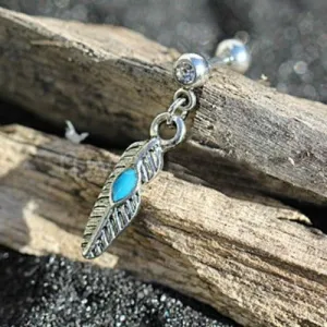 Tribal Feather Cartilage Earring