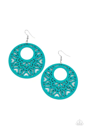 Tropical Reef Blue Paparazzi Earrings