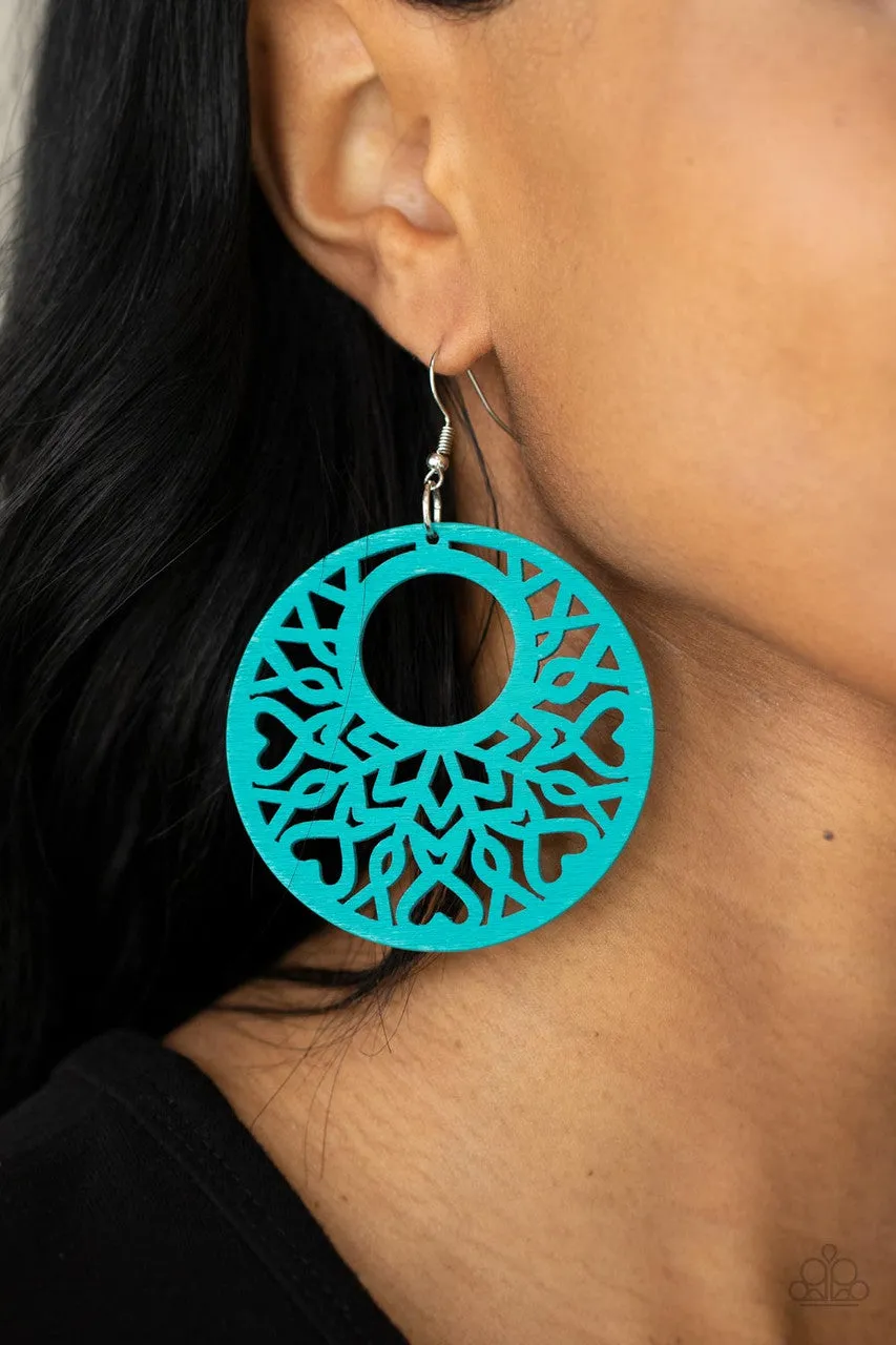 Tropical Reef Blue Paparazzi Earrings