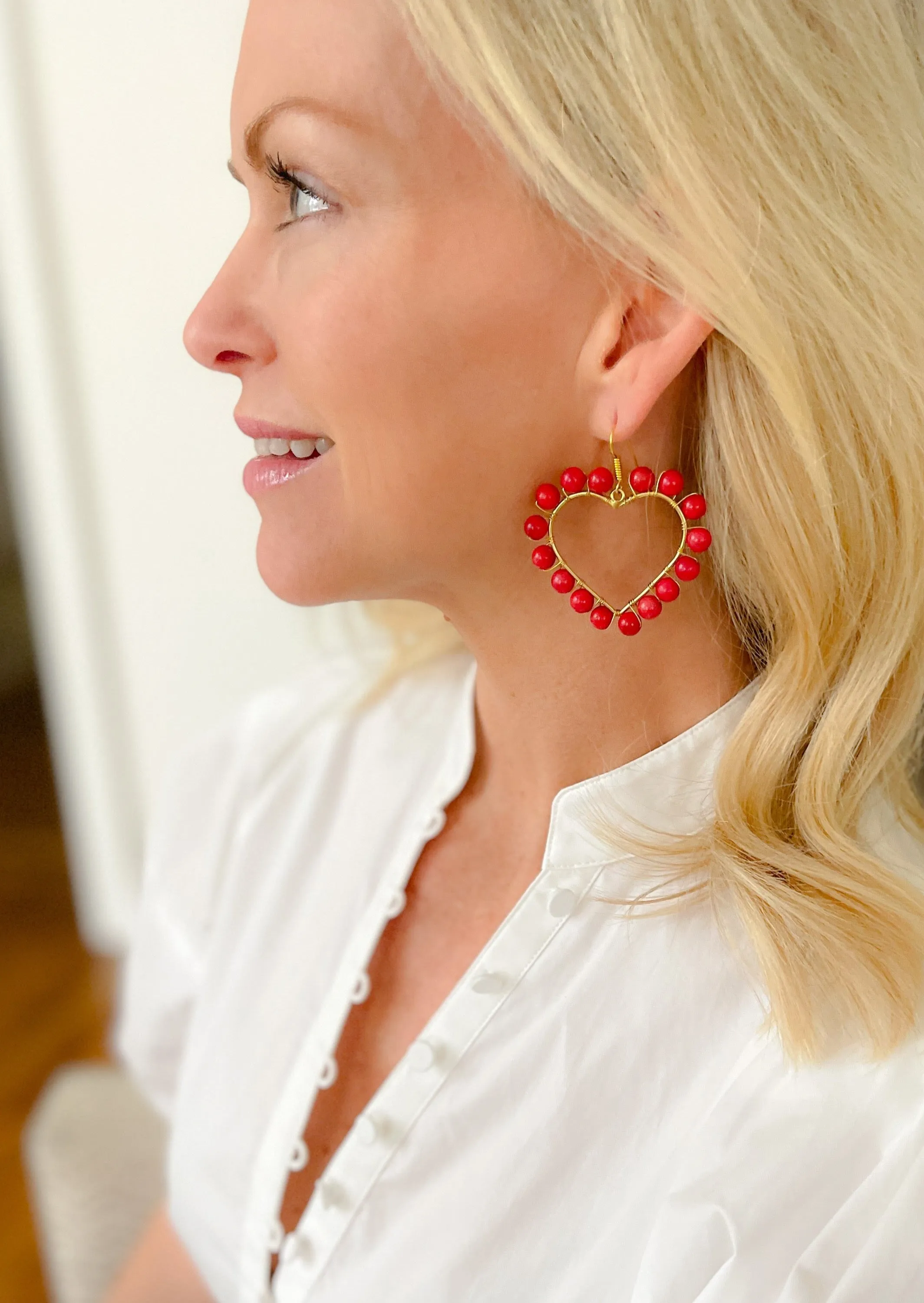 True Love Heart Hoops