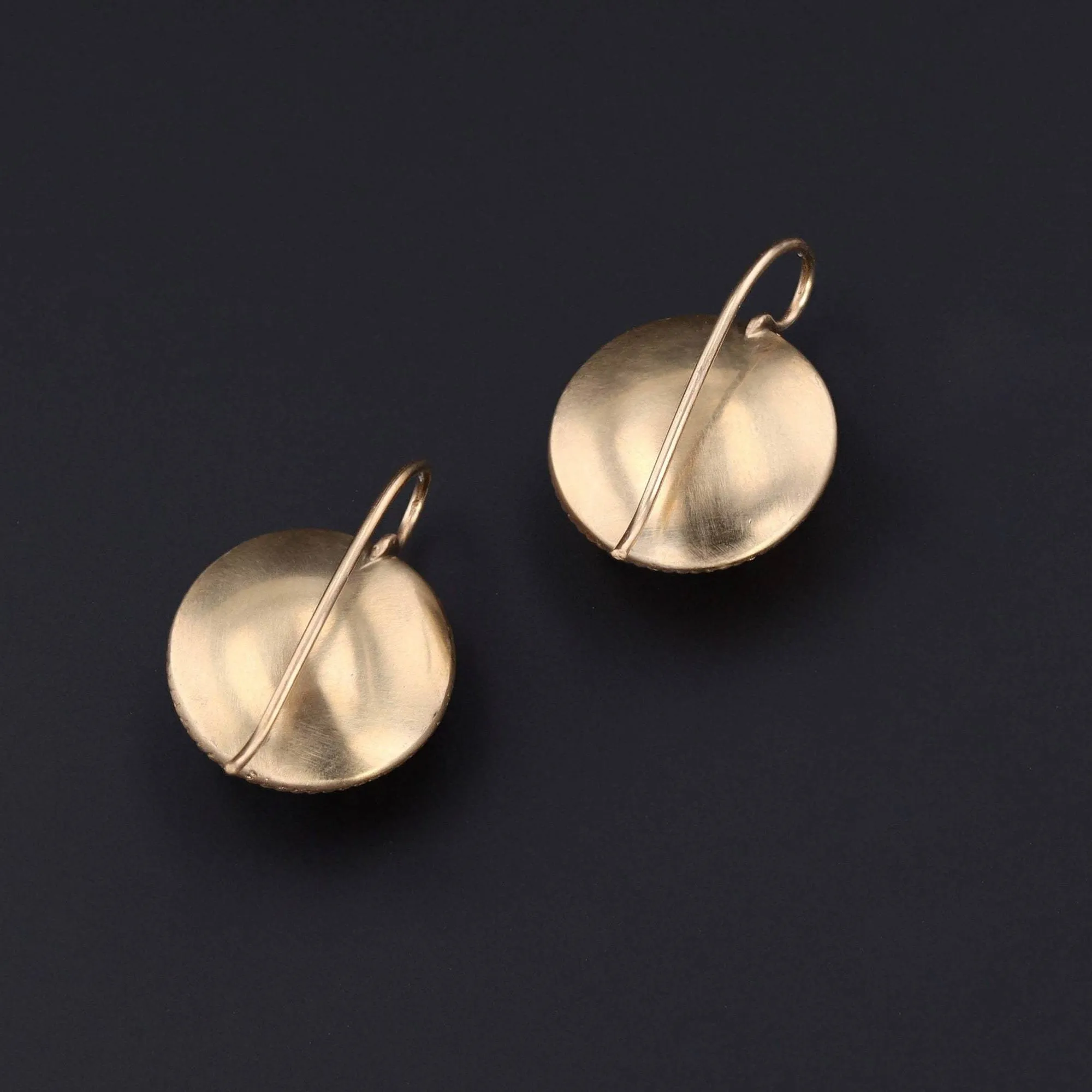 Turquoise & Diamond Flower Earrings | 14k Gold Earrings