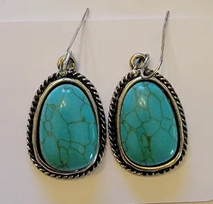Turquoise & Silver Earrings