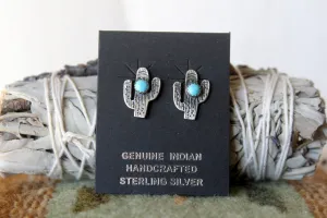 Turquoise Cactus Earrings