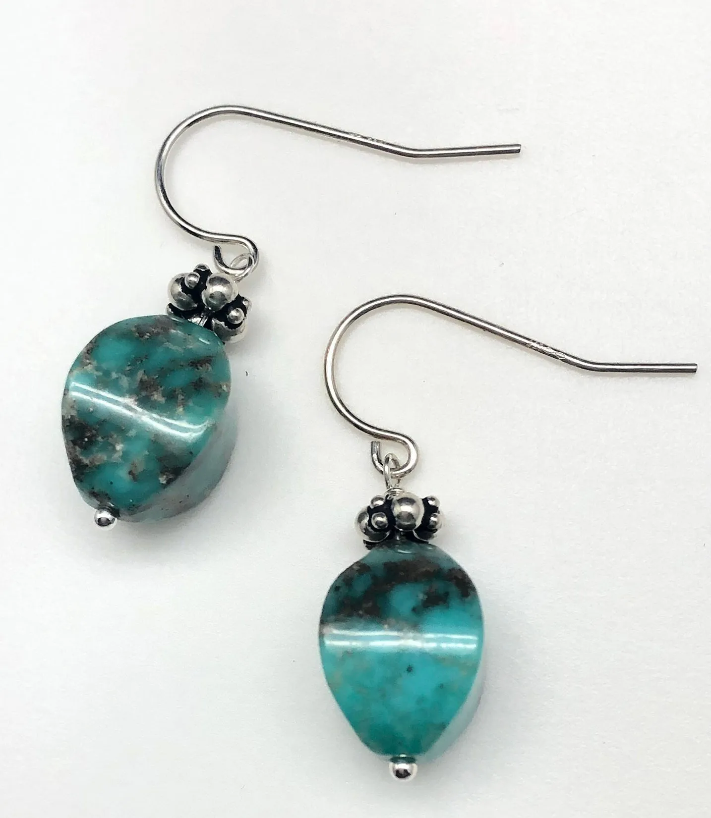 Turquoise Cube Earrings