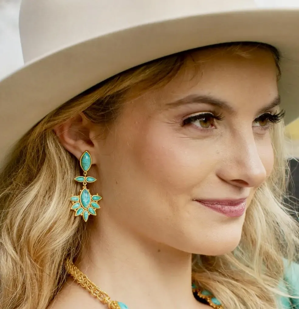 Turquoise Dreamcatcher Earrings