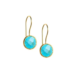 Turquoise Faceted Earrings