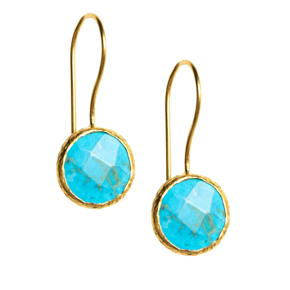 Turquoise Faceted Earrings