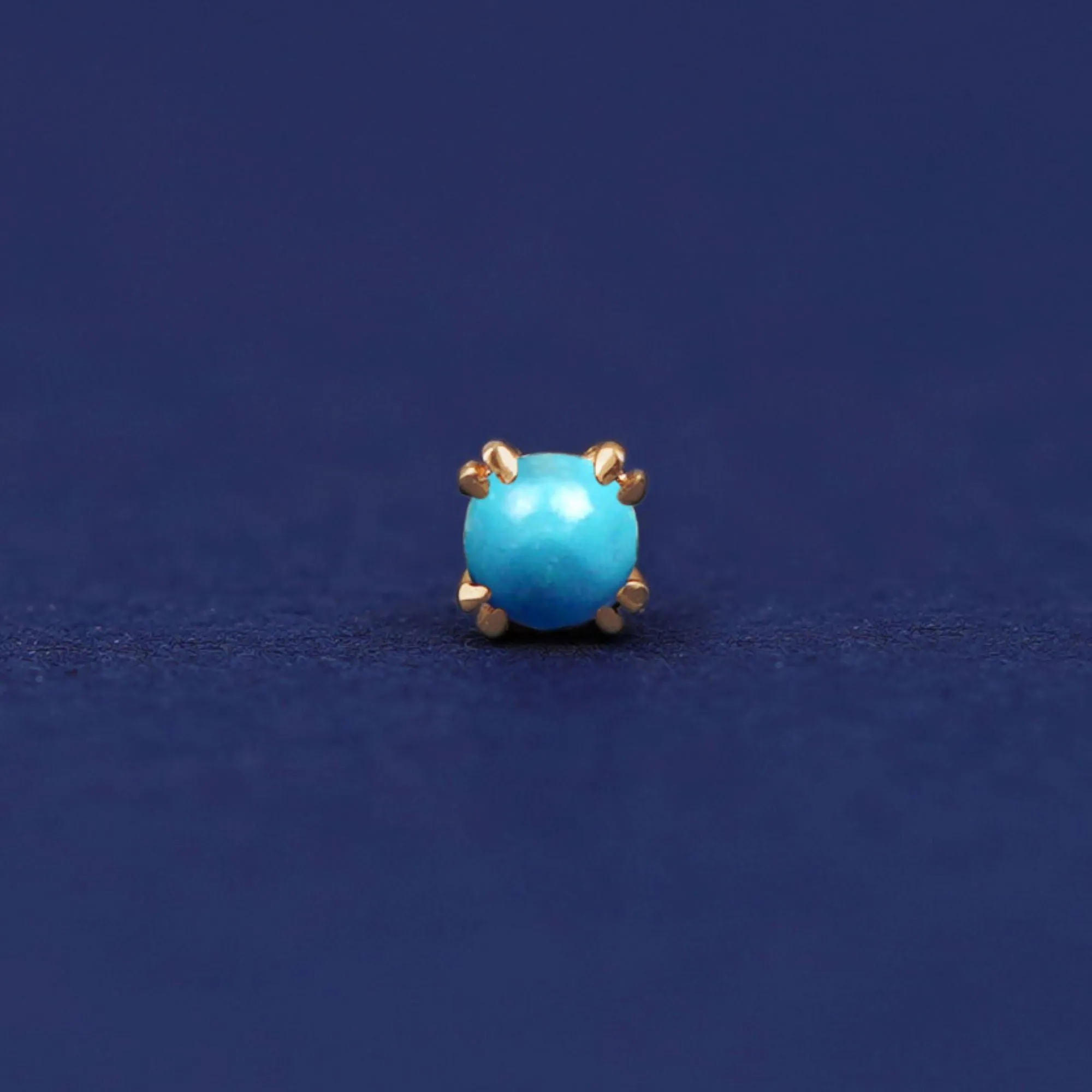 Turquoise Flatback Piercing
