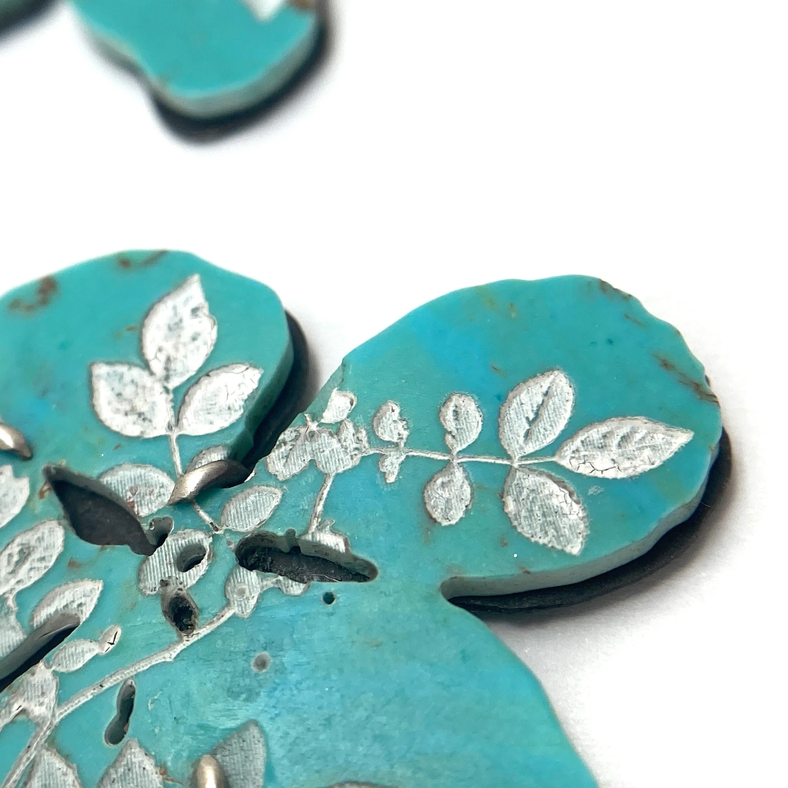 Turquoise Flower Earrings