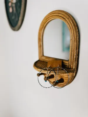 Twist Circle Stick Earring